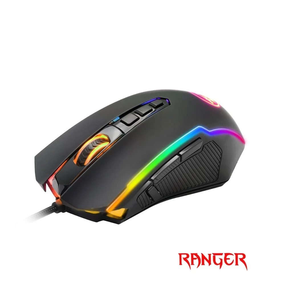 

Redragon Ranger M910 RGB USB Gaming Mouse Wired 12400 DPI 10 Buttons Ergonomic For Desktop Computer Programmable Mice PC Gamer