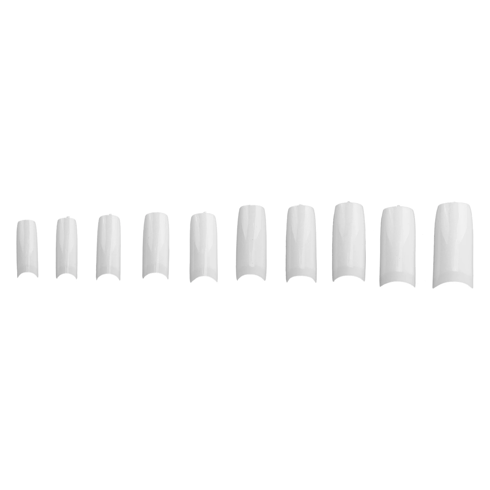 

10pcs Professional Nail Tip Home Salon Portable Women Fake False Nail Set Manicure ToolN5346‑02 Natural Color