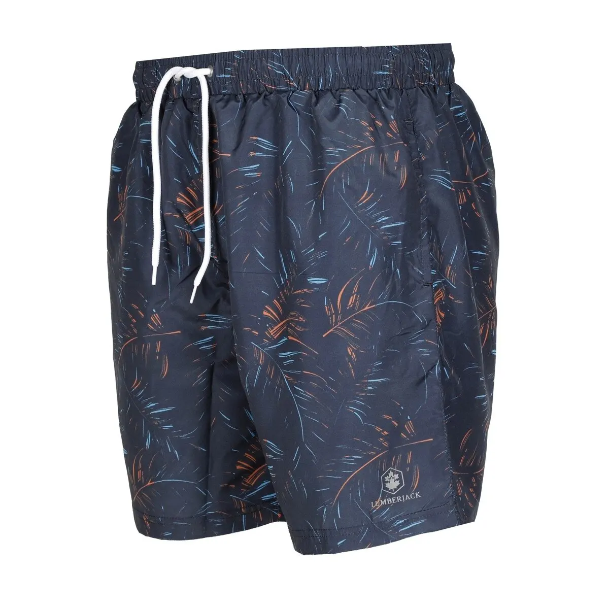 

CT490 LEAF SWIM SHORT Navy Blue Male Sea Shorts