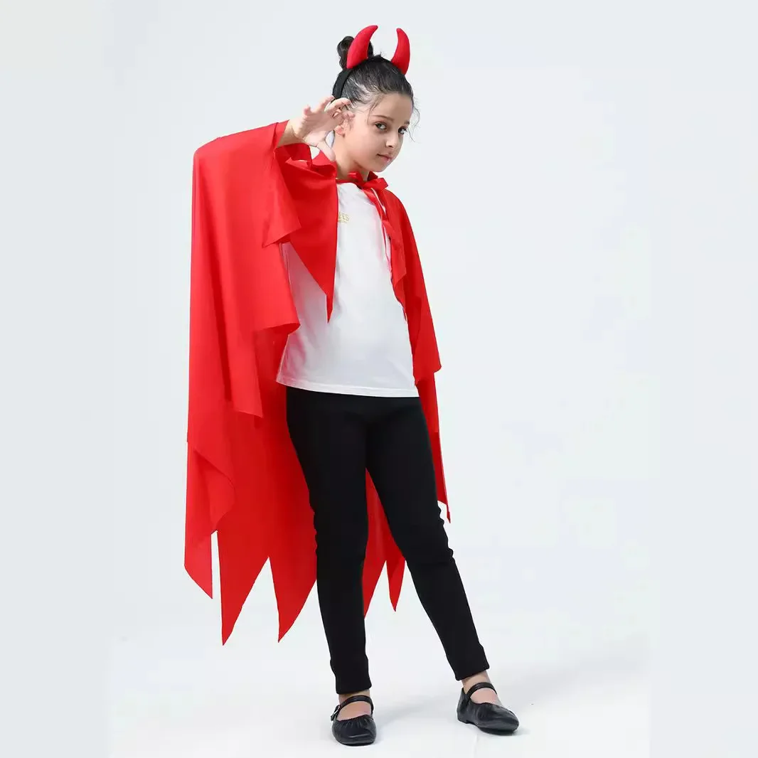 Capa de Diablo rojo para mujer disfraz Anime Halloween унисекс
