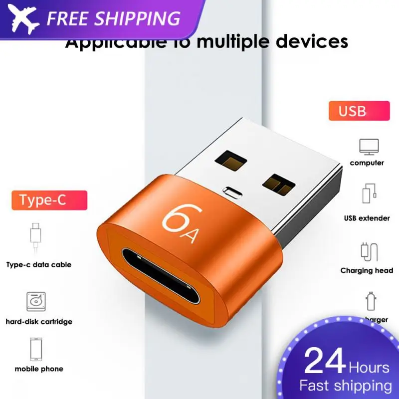

6A Type C Female To USB A Male OTG Adapter USB-C Converter For Macbook Xiaomi Samsung Oneplus Cable Connector Adaptor