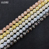 5pcsbag natural abalone mosaic beads 8 14mm abalone mosaic beads charm jewelry making diy bracelet necklace earring accessories