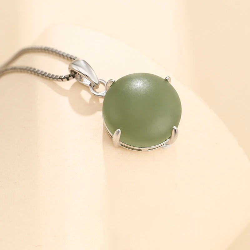 7mm-22mm S925 Sterling Silver Necklace Pendant Paw Base Blank Tray for Cabochon Cameo DIY Empty Tower Jewelry Making Accessories