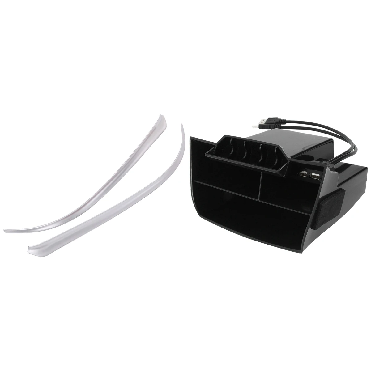 

Декоративная накладка на боковое зеркало заднего вида для BMW с внутренней консолью для автомобиля Honda, центральный ящик для хранения с USB-портом