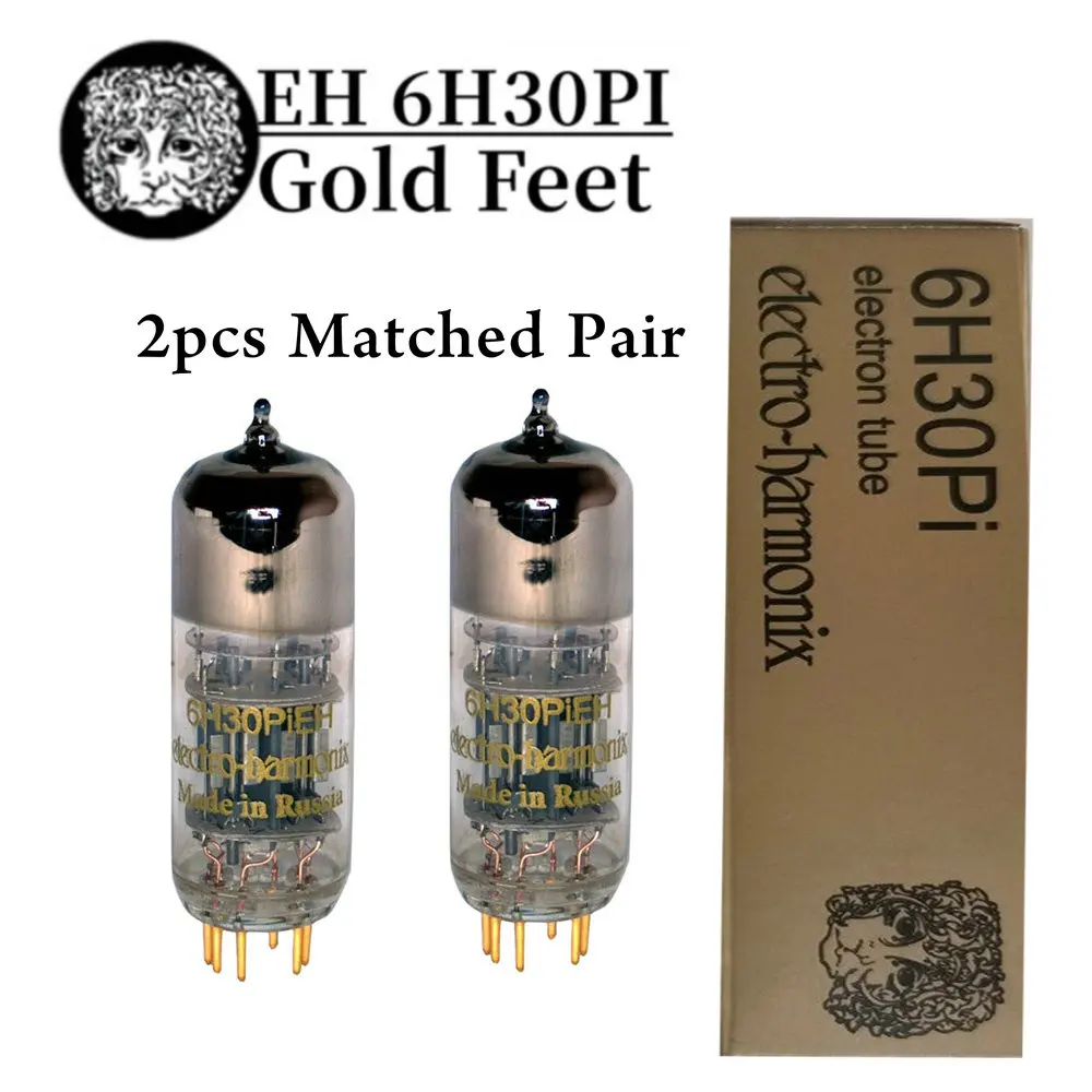 

Russia EH 6H30PI 6H30 Gold Feet Replaces 6N6 for Electronic Tube Amplifier HIFI Audio Amp Original Exact Match Genuine