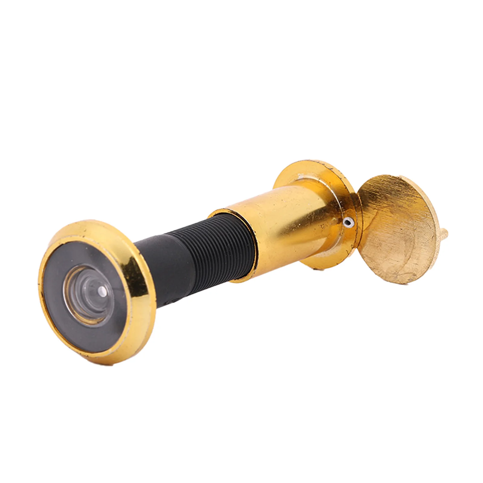 

Easy Installation Door Peephole Viewer 220 Degree Wide Angle Eye Sight Hole Glass Lens Metal Housing Adjustable Threaded Tube