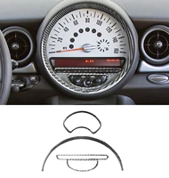 carbon fiber car speedomete radio button frame cover trim car interior for mini cooper hardtop r56 clubman r55 convertible r57