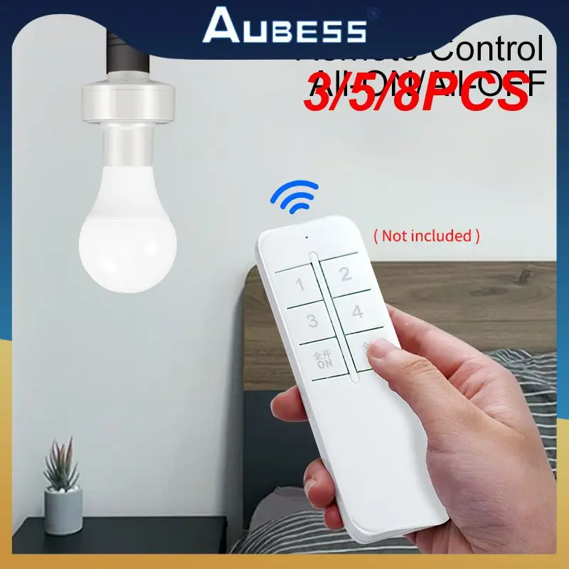 

3/5/8PCS Light Bulb Holder Protocol 2.4g E27 Lamp Holder App Control Wireless Smart Light Socket Smart Device