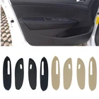 Для Peugeot 307 2004 2005 2006 2007 2008 2009 2010 2011 2012 4 шт. панель подлокотника автомобильной двери из микрофибры кожаный чехол отделка