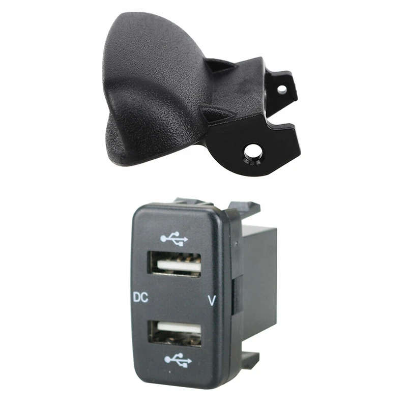 Автомобильное зарядное устройство с двумя Usb-портами адаптер отображением