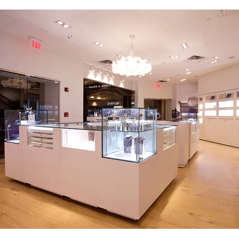 На заказ. Белый киоск для ювелирных изделий витрина розничная продажа мебель