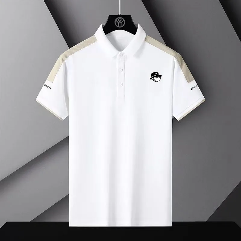 

summer men's golf t shirt golf wear men's summer Quick DryingMen's Tops Short Sleeves horse Golf