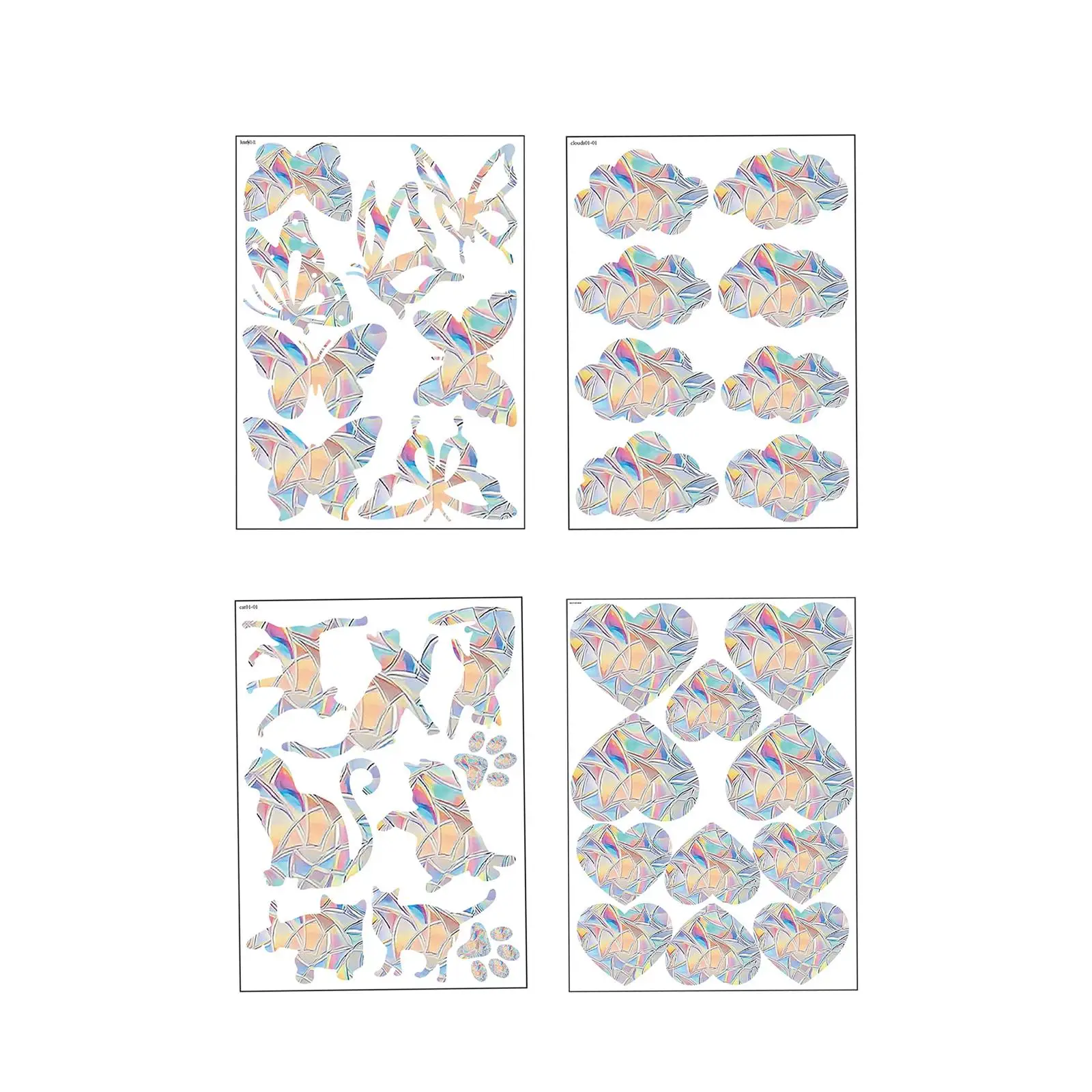 

Радужные наклейки на окна, наклейки на окна для птиц, для спальни, кухни
