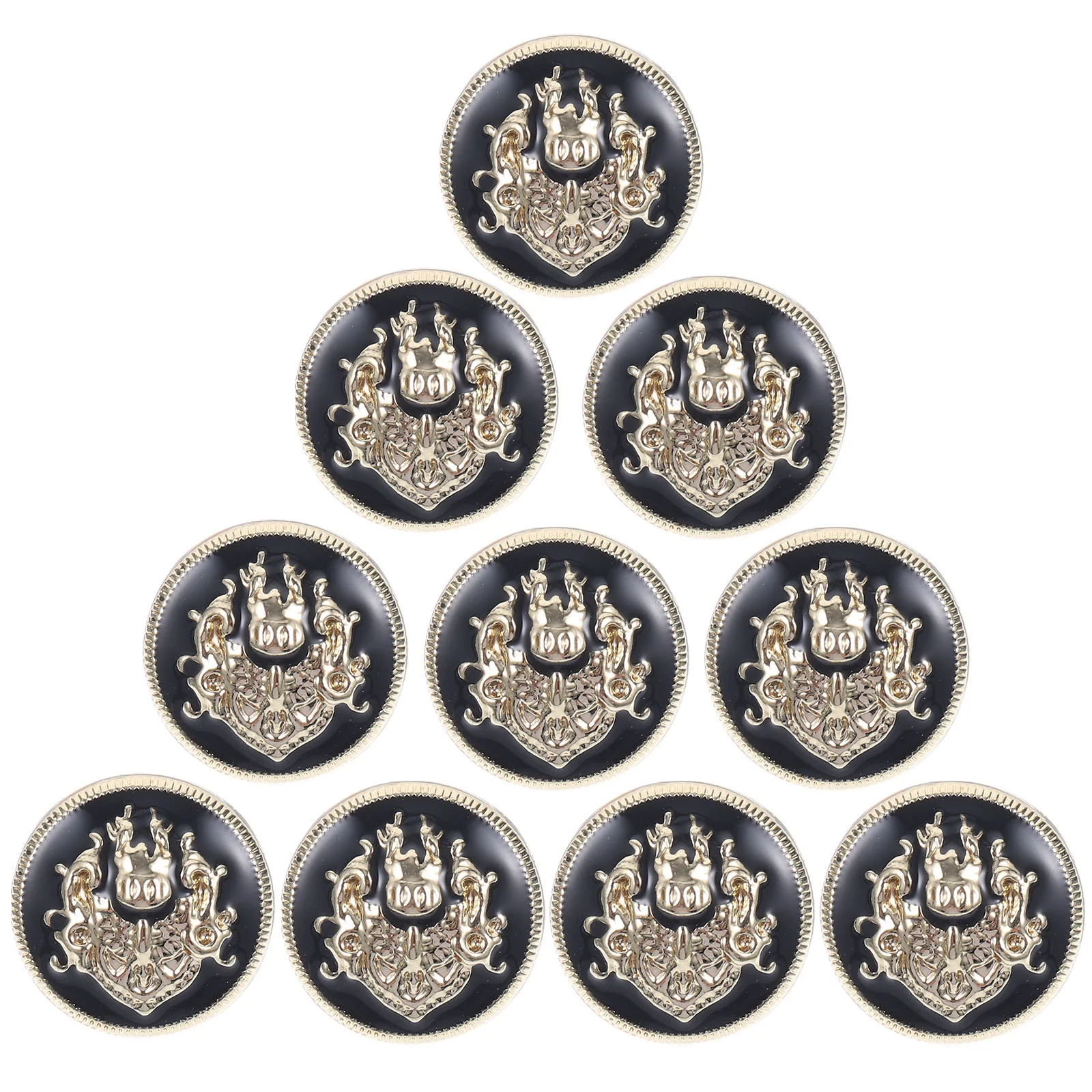 

10 Pcs Metal Buttons Clothes Snaps Silver Buttons Clothing Brass Decorative Buttons Alloy Suit Buttons Miss Silver Decor