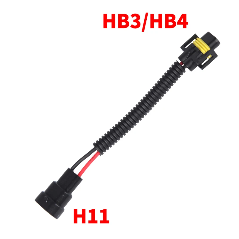 

1 шт. H11 до 9005 HB3 9006 HB4 конверсионный разъем жгута проводов фар противотуманная фара разъем 2,5 мм кабельный разъем