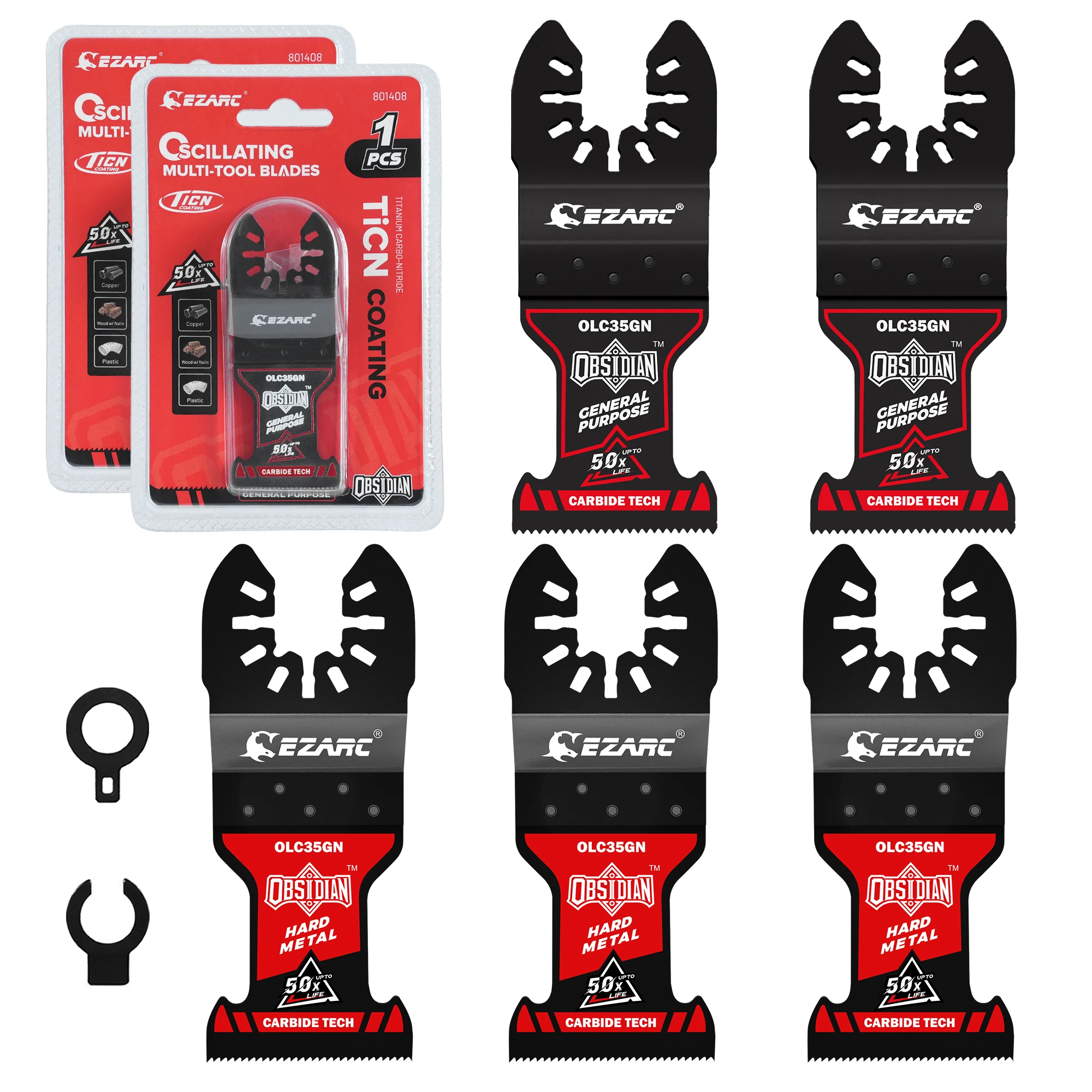 

EZARC Осциллирующие пильные полотна из карбида вольфрама, многофункциональные