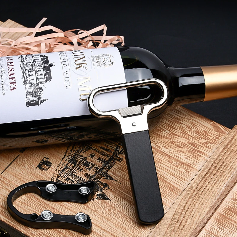 Металлический двухзубый пробковый съемник старое красное вино открывалка для