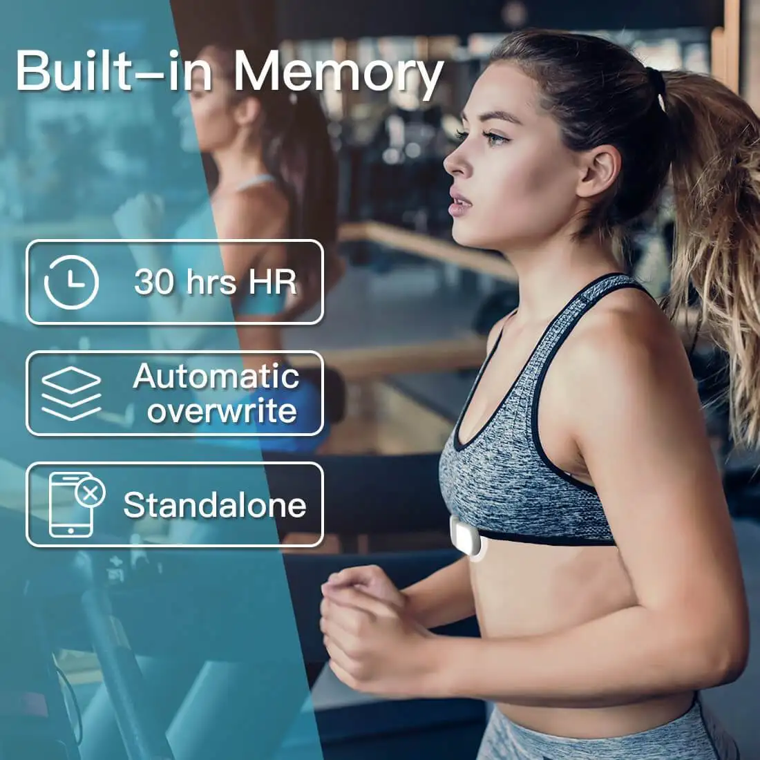 ANT + протокол Bluetooth ЭКГ Монитор сердечного ритма Беспроводной аппарат Упражнения