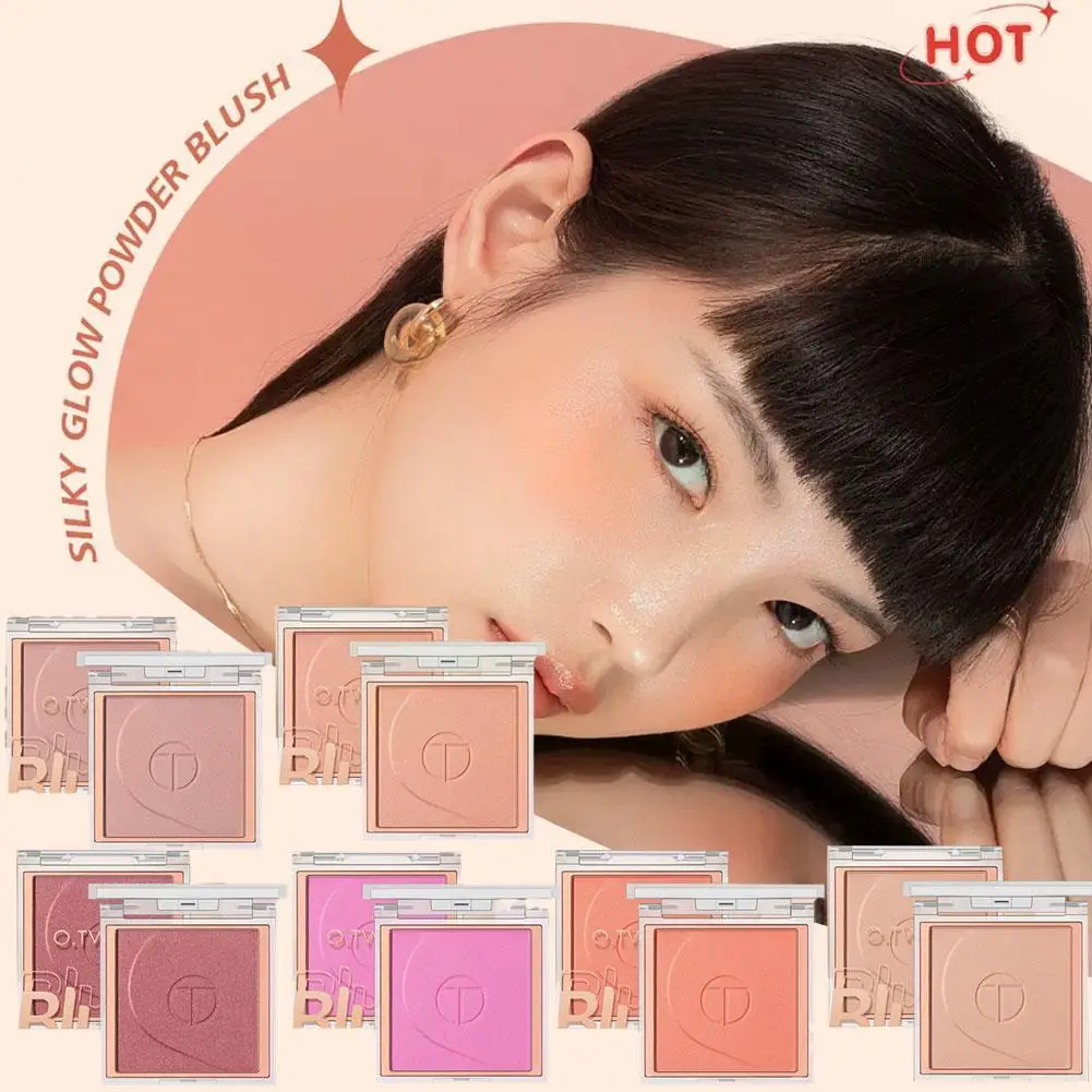 

Blush Palette 6 Colors Natural Long-lasting Peach Pink Face Cheek Blusher Highlighter Cosmetics Korean Makeup For Girls D1V3