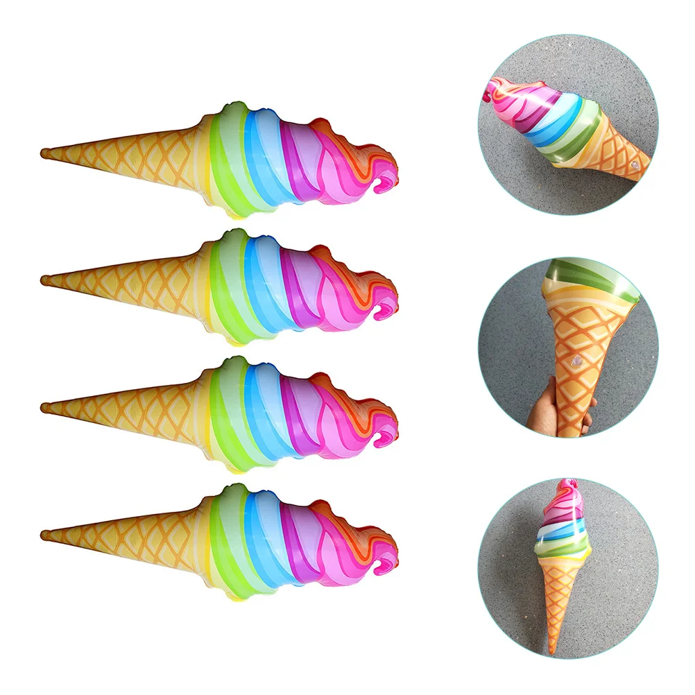 

4pcs Floating Ice Cream Inflatable Floating Toy Water Sports Accessory for Kids Adult