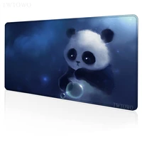 cute anime panda mouse pad large gamer home computer new mousepad laptop natural rubber carpet gamer office table mat mouse mat