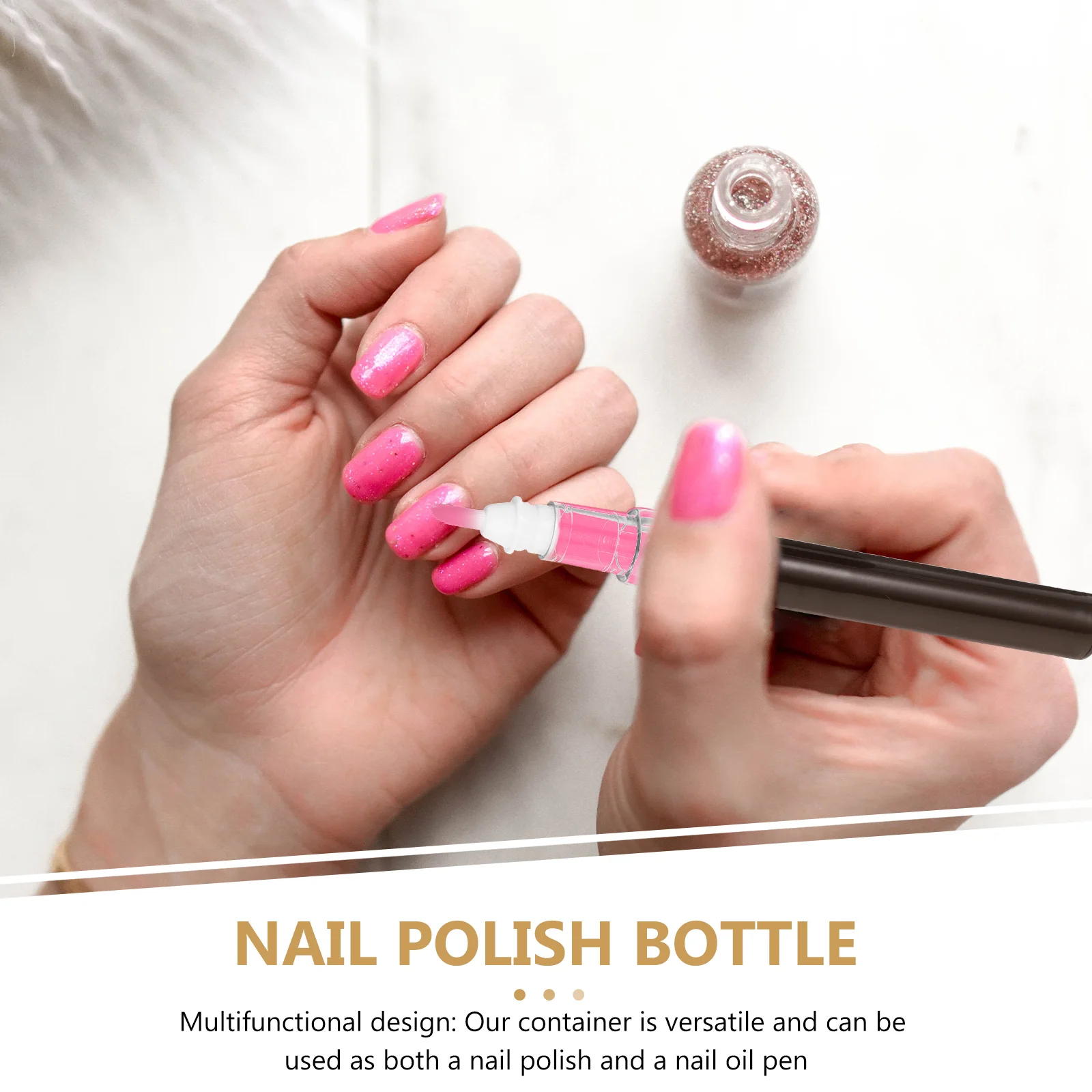 Ручка для блеска губ многоразовое масло кутикулы бутылки лака ногтей