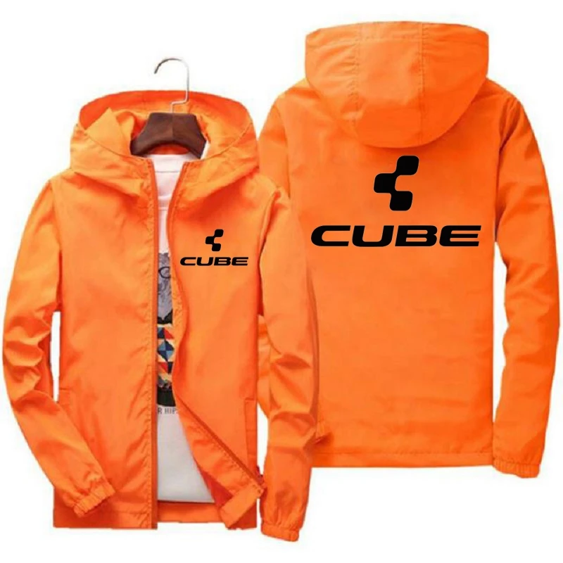 

CUBE Waterproof Wind Breaker Coat Zipper Hoodie Jacket Coat For Men Abrigo Hombre Chaquetas Hombre Sport Outwear Jackets