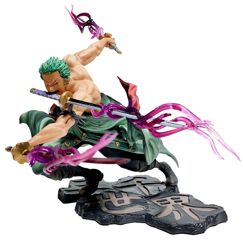

Anime Portrait of Pirates Roronoa Zoro Battle PVC Action Figure Toy Anime Figures Collection Model Doll Children Gift