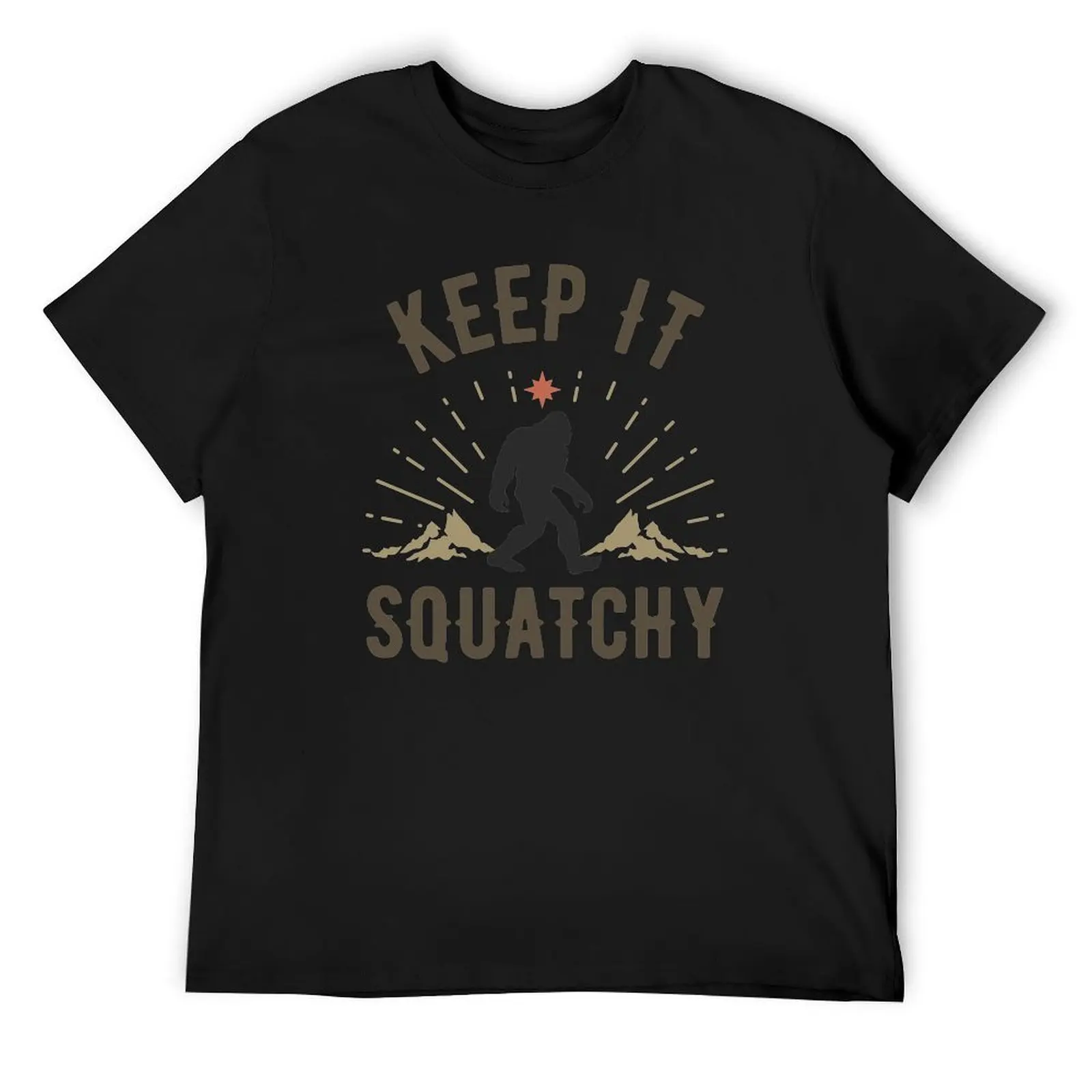 Keep it Squatchy-Забавная футболка Bigfoot Sasquatch мужская большого размера с рисунком одежда