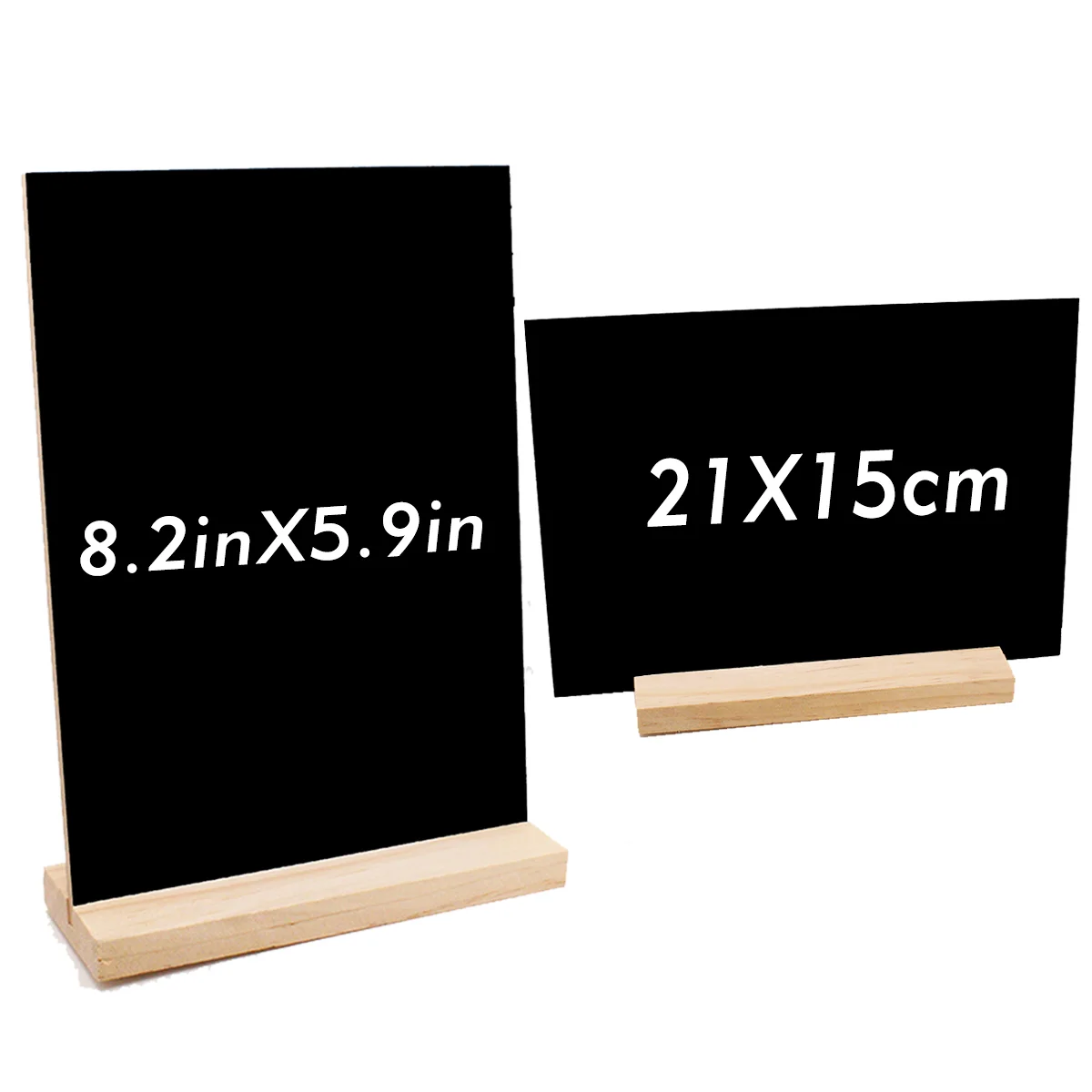 

Dining Table Decor Display Board Handcrafted Gift Message Wooden Desktop Sign Office Blackboard