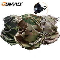 multicam camo tactical bandana face mask neck gaiter military hiking hunting camping bicycle outdoor sports tube scarf men women