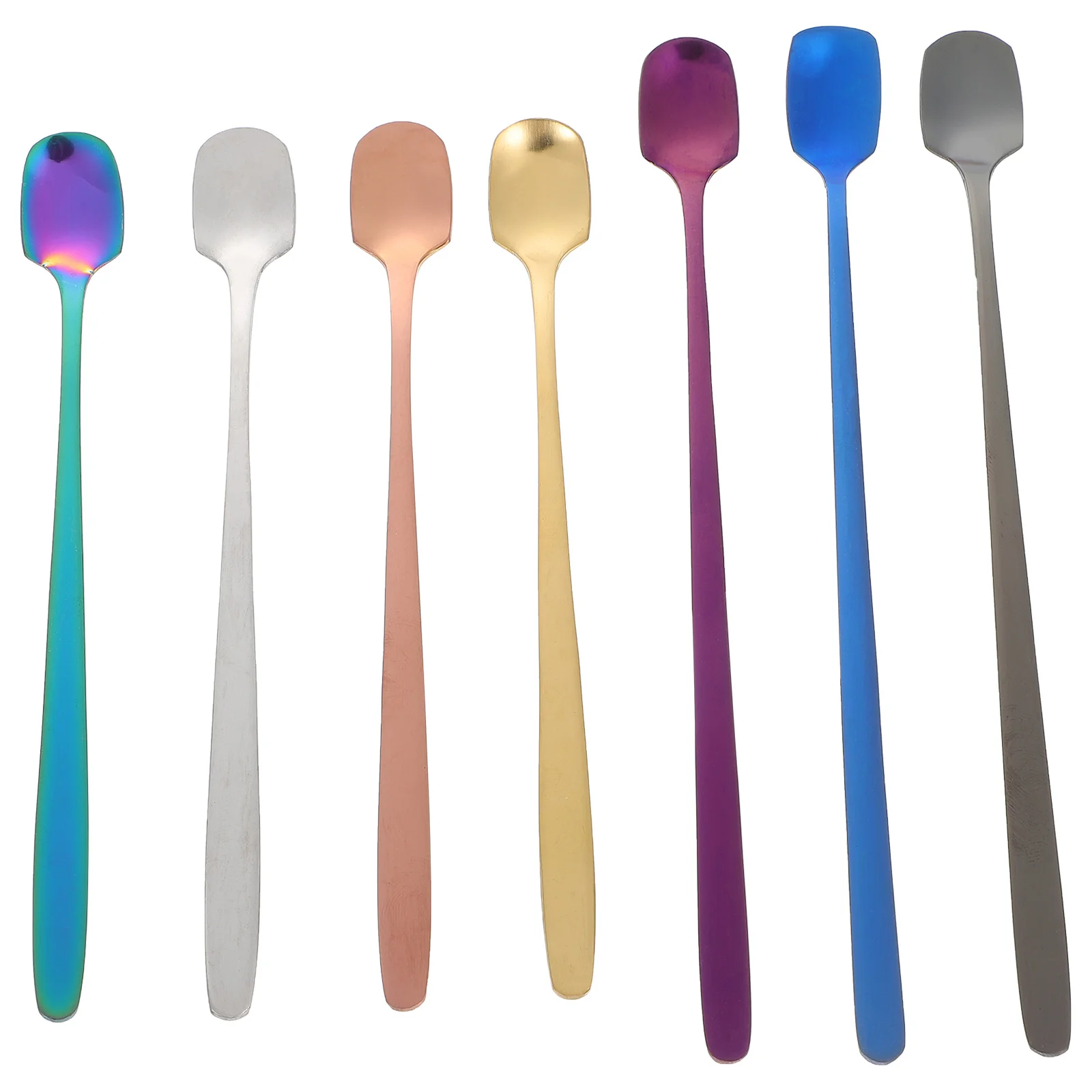 

7pcs Coffee Spoons Stainless Steel Coffee Scoops Tea Cocktail Stirring Spoons