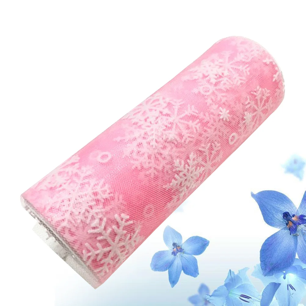 

Christmas Gift Ribbon Christmas Tulle Roll Winter Gift Tulle Roll Christmas Gift Ribbon Snowflake Ribbon Toll