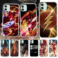dc the flash phone case for iphone 13 12 11 pro max mini xs max 8 7 plus x se 2020 xr silicone soft cover