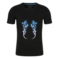 fashion personality mens 100 cotton t shirt cool short sleeves high quality top suitable for all ages a 048