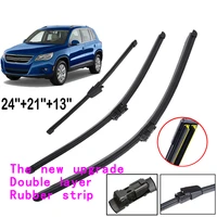 adohon 24 21 13 wiper blades for vw tiguan 2007 2008 2009 2010 2011 2012 2013 2014 2015 2016 windshield front rear set