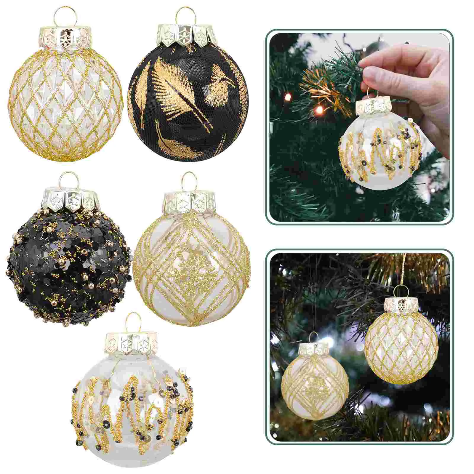 

Christmas Ball Ornaments Xmas Shatterproof Balls Christmas Tree Decorations Colorful Hanging Bauble Xmas Adornments