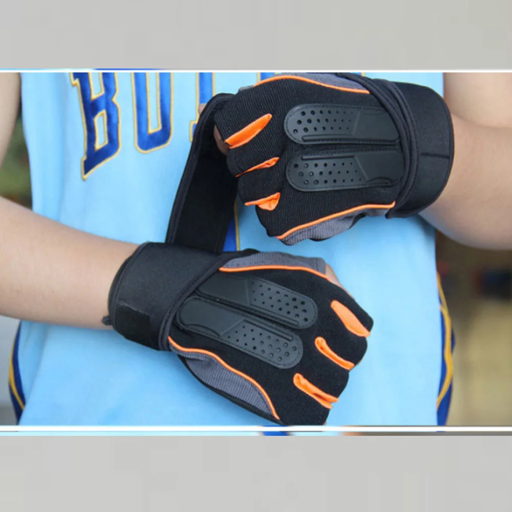 

Gloves Weightlifting Gym Half Weight Women Support Wrist Outdoor Trainging Training Lifting Hand Men Workout Non Finger