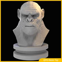 110 resin model rise of the planet of the apes coba gorilla bust gk white model 3d printing resin model