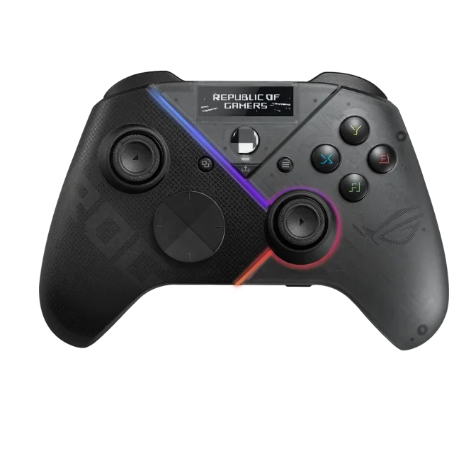 Игровой контроллер ROG Raikiri pro со встроенным OLED-дисплеем. Универсальное