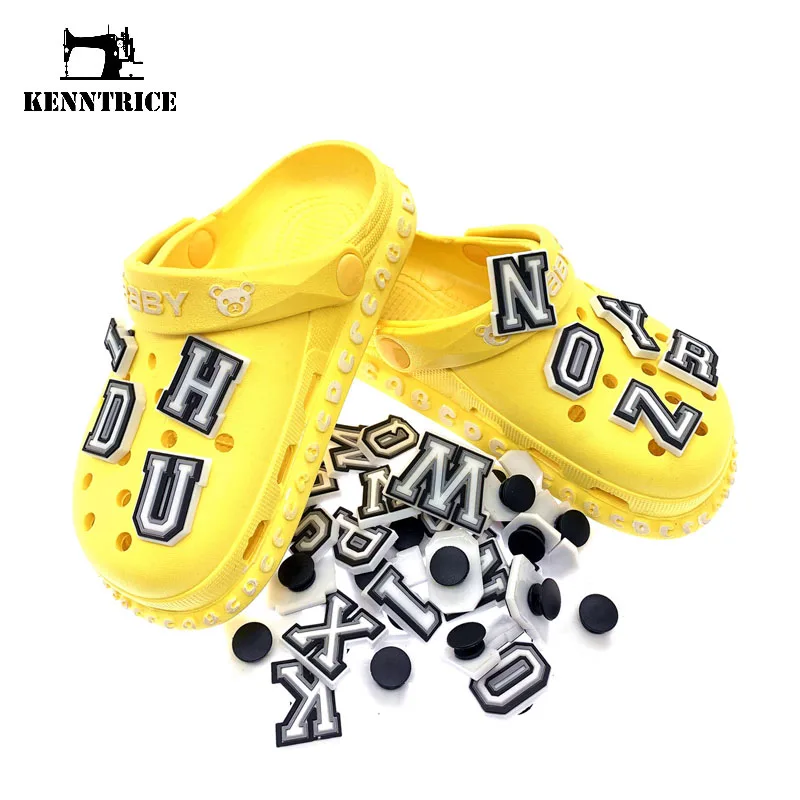 

Hot Sale PVC Silicone Letter A-Z Alphabets 0-9 Numbers Croc Shoe Charms DIY Bracelet Backpacks Accessories Sandal Decoration
