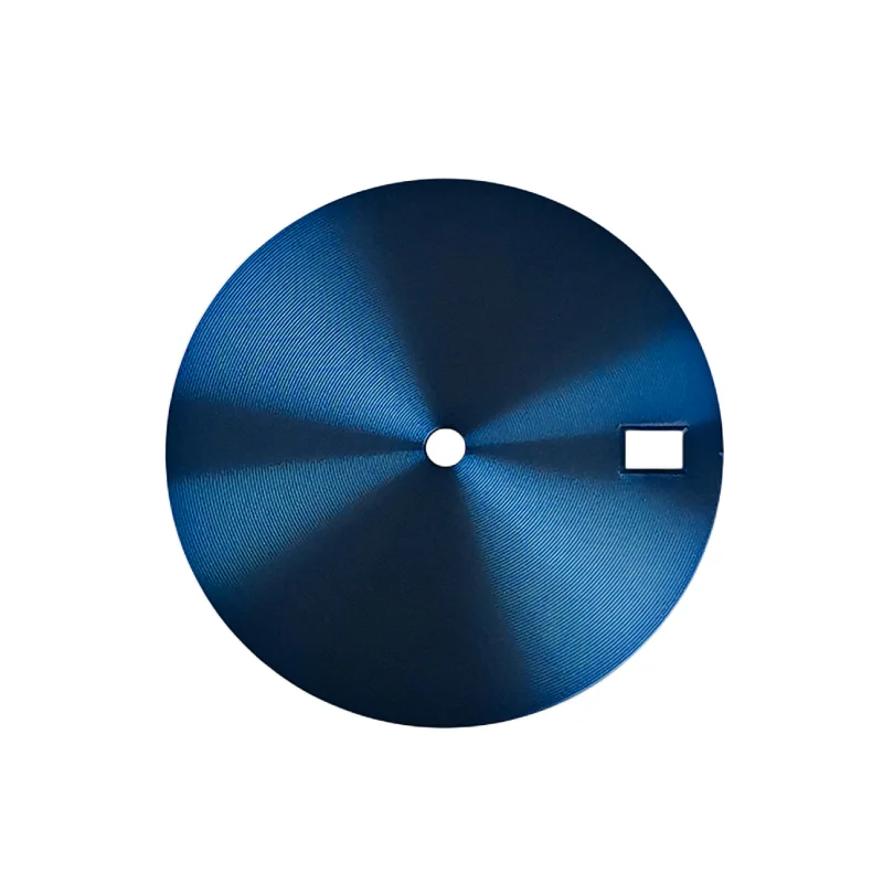 Modified Solid Color 28.5MM 3D Printed CD Pattern Sunburst Black Gold Dial Suitable For SKX007 NH35 NH36 Movement Diving Watch