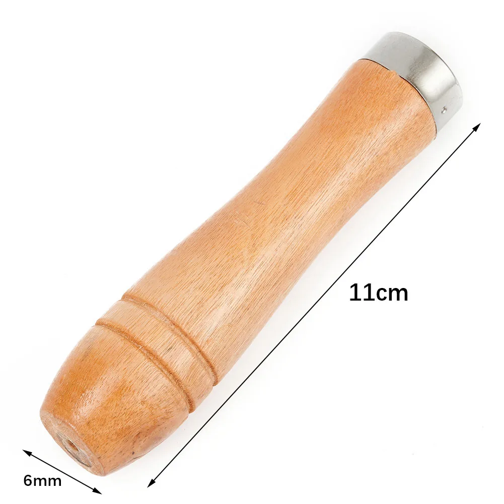 

5pcs Wooden File Handle Length 11cm Hole Diameter 6mm Metal Wood Rasp Woodworking Polishing Rust Proof Filing Tools For 6-8 Inch