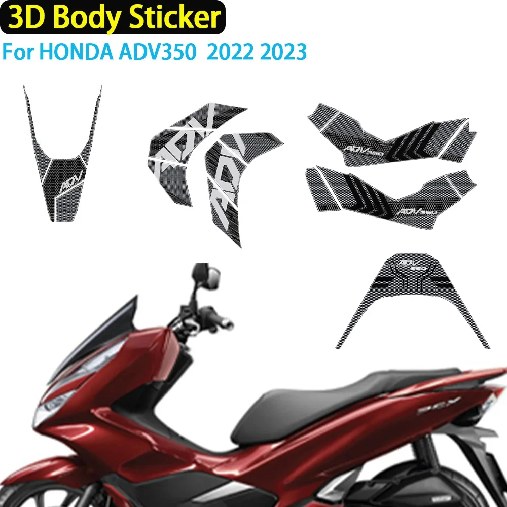 

3D Body Sticker For HONDA ADV 350 ADV350 2022 2023 Motorcycle Waterproof Decal Sticker 3D Epoxy Sticker Non-slip Decorate Decal