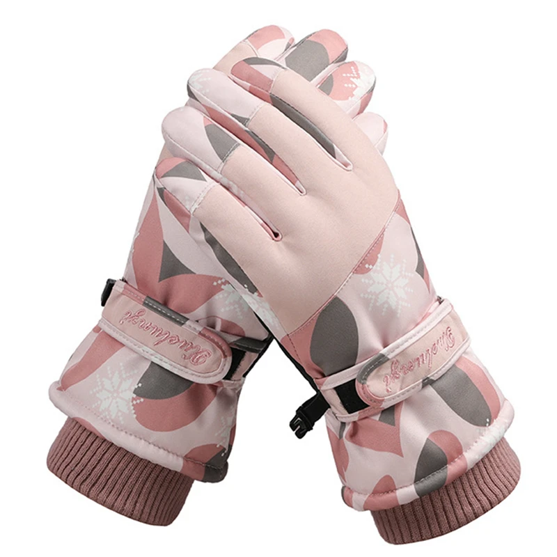 

Winter Sports Snow Gloves Women's Ski Gloves Snowboard Gloves Warm Waterproof Skiing Gloves Motorcycle Riding