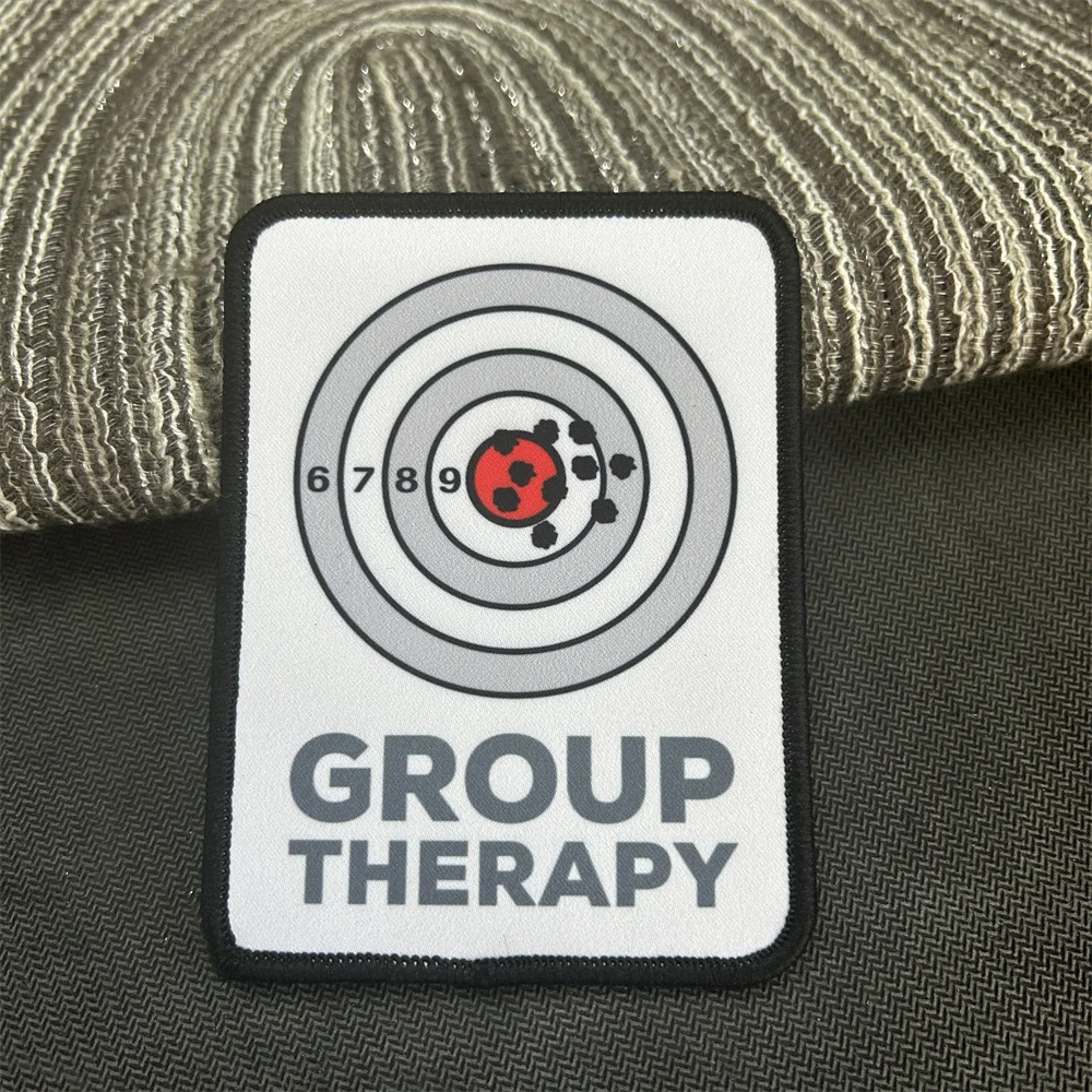 Групповая терапия снайперская мишень значок для морального духа печать