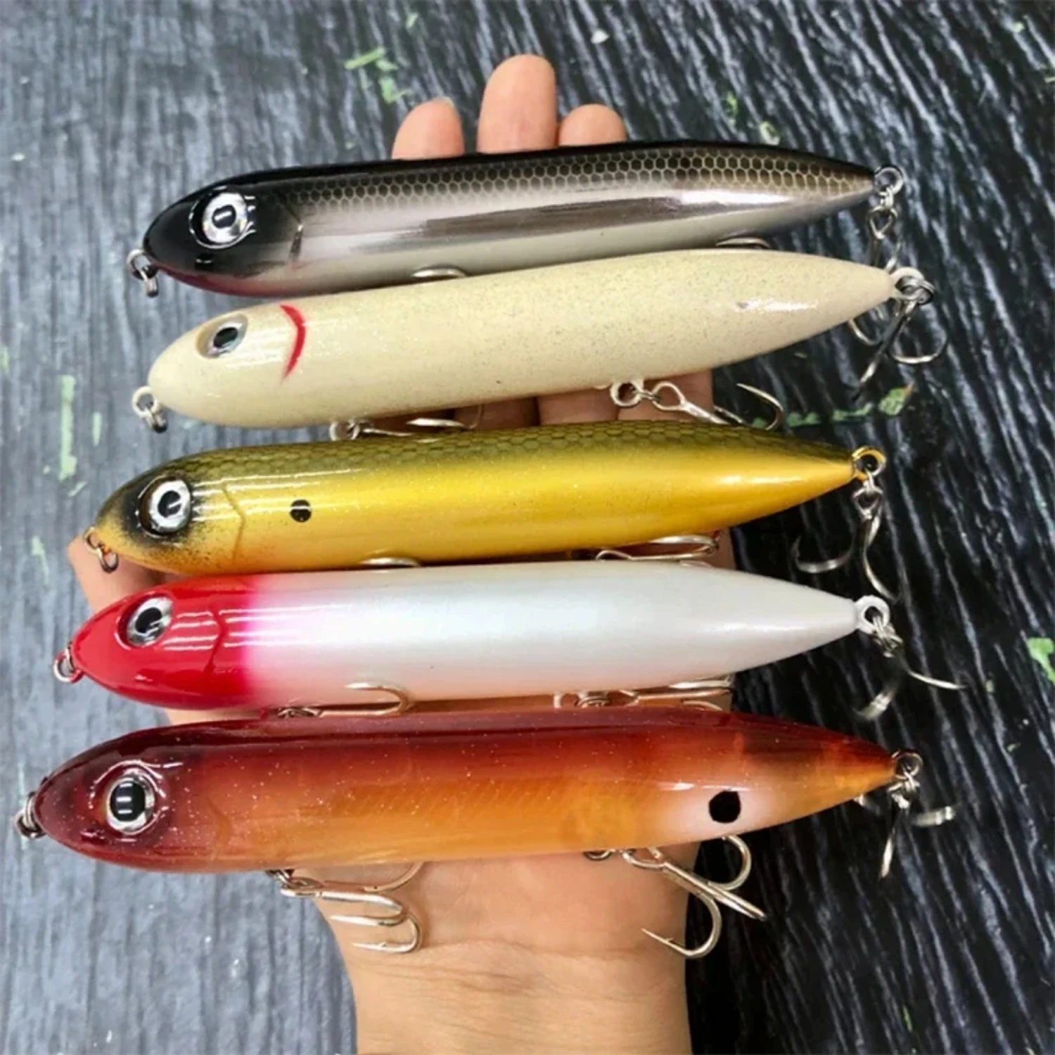 Приманка для ловли морского окуня 2024 Topwater Lure Surface Walk The Dog Bass StickBait WTD Pencil 126 мм 26 г