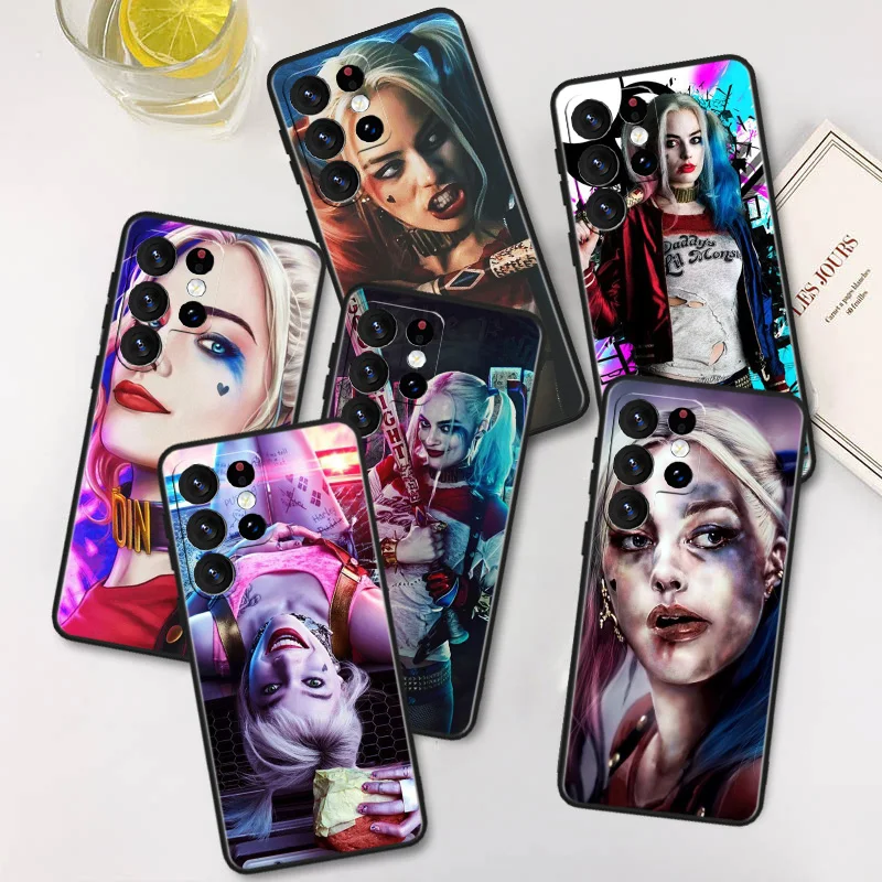 

Harley Anime Phone Case For Samsung A22S A22 A21S A14 A13 A12 A11 A04S E A03S A02S A01 Core Black Soft Cover