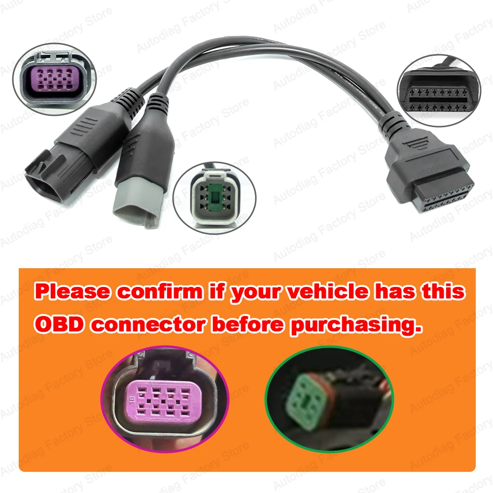 

Диагностический кабель OBD для BRP Maverick/Outlander/Spyder, 6-контактный, для Polaris RZR/ACE, CAN-AM ATV UTV, 8-контактный, мото-диагностический кабель OBD