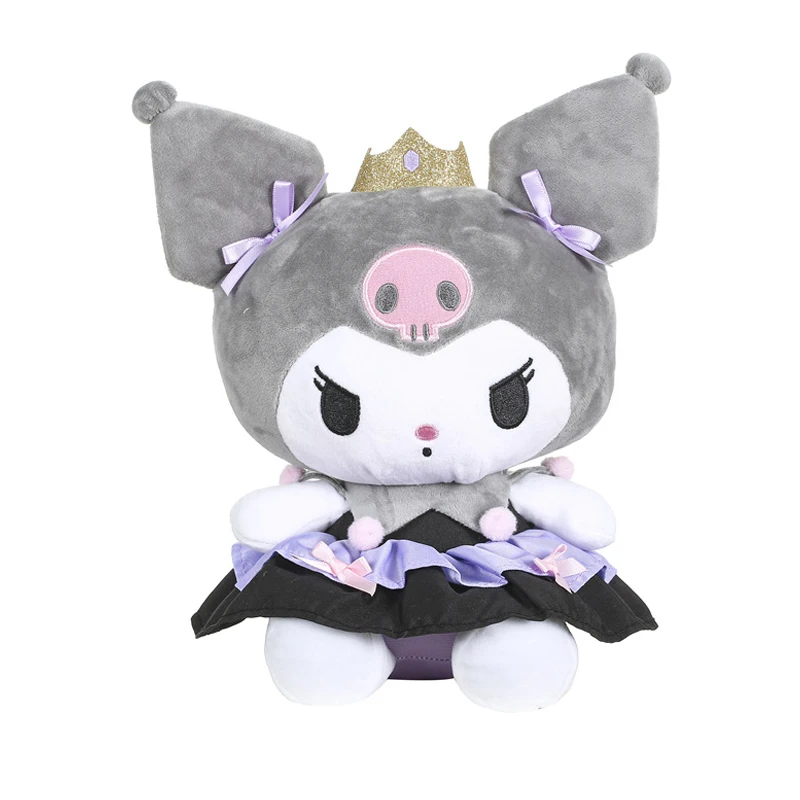 

Sanrioed Kuromi Мягкие игрушки Плюшевые животные плюшевые куклы мультфильм аниме Kawaii милые мягкие детские игрушки подарок 20 см